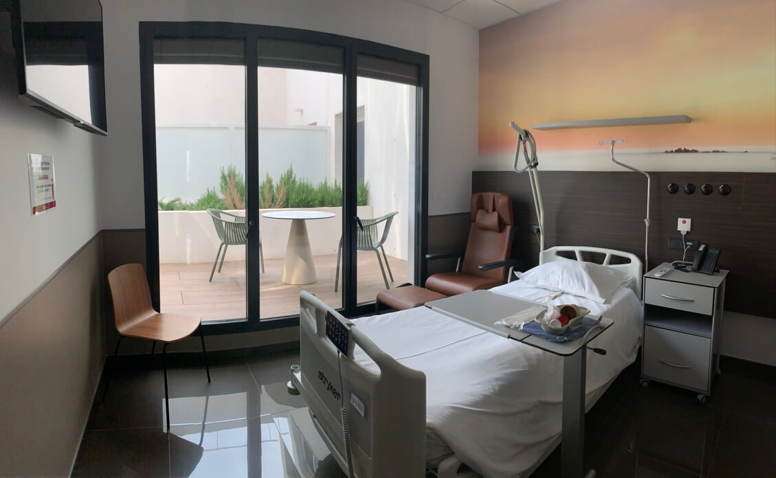 Chambre individuelle à la Clinique Saint Jean